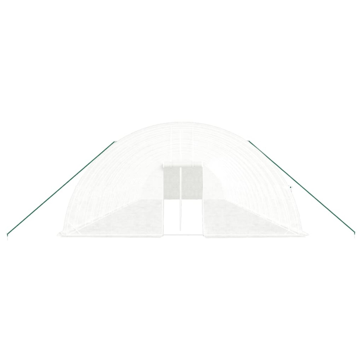 vidaXL Θερμοκήπιο με Ατσάλινο Πλαίσιο Λευκό 108 μ² 18 x 6 x 2,85 μ.