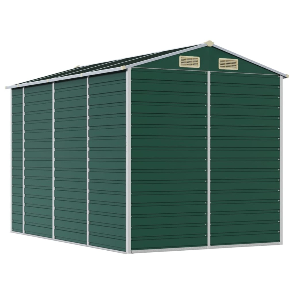 vidaXL Αποθήκη Κήπου Πράσινη 191 x 300 x 198 εκ. Γαλβανισμένο Ατσάλι