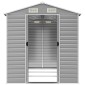 vidaXL Αποθήκη Κήπου Ανοιχτό Γκρι 191x300x198 εκ. Γαλβανισμένο Ατσάλι