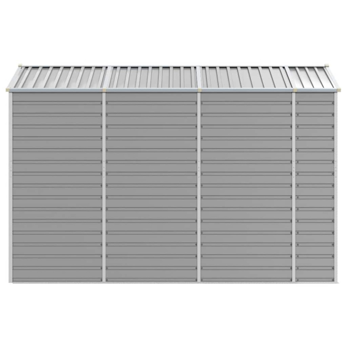 vidaXL Αποθήκη Κήπου Ανοιχτό Γκρι 191x300x198 εκ. Γαλβανισμένο Ατσάλι