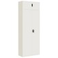 vidaXL Αρχειοθήκη Λευκή 90 x 40 x 240 εκ. Ατσάλινη