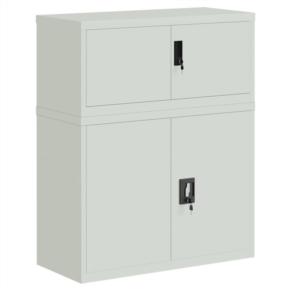 vidaXL Αρχειοθήκη Αν. Γκρι 90 x 40 x 110 εκ. Ατσάλινη