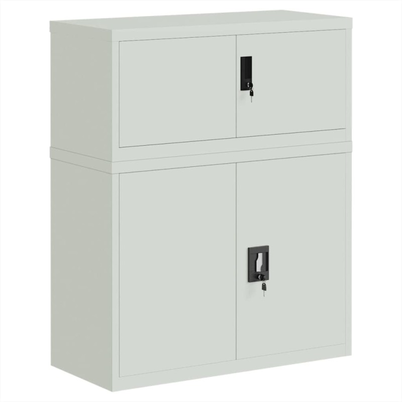 vidaXL Αρχειοθήκη Αν. Γκρι 90 x 40 x 110 εκ. Ατσάλινη