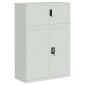 vidaXL Αρχειοθήκη Αν. Γκρι 90 x 40 x 130 εκ. Ατσάλινη