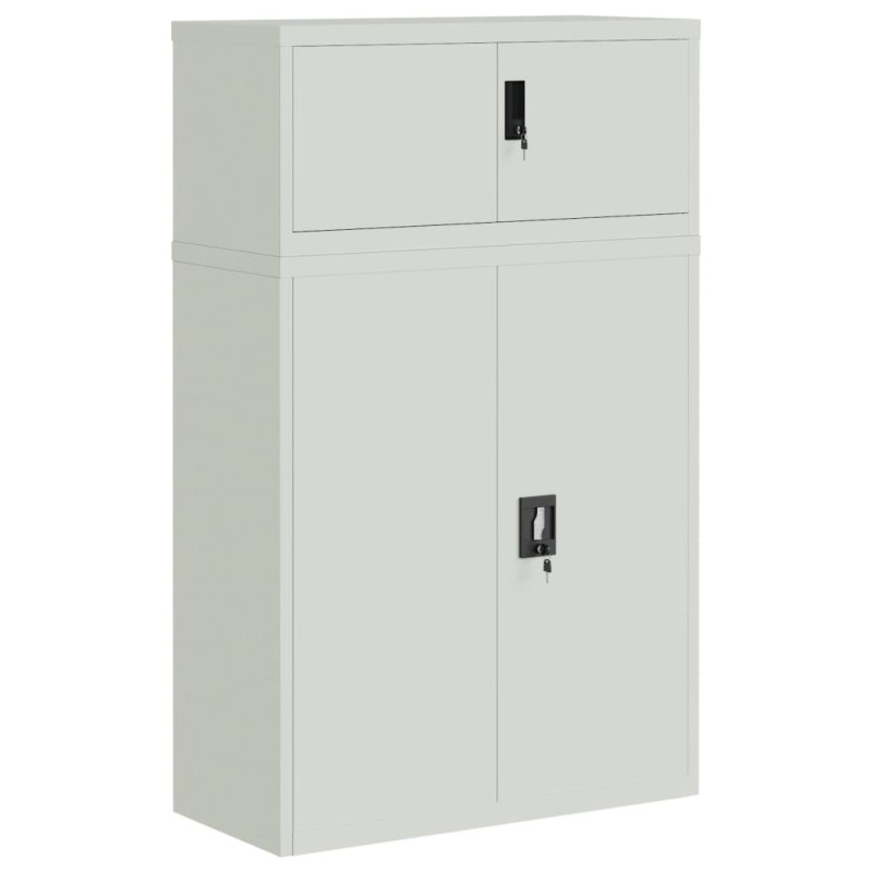 vidaXL Αρχειοθήκη Αν. Γκρι 90 x 40 x 145 εκ. Ατσάλινη