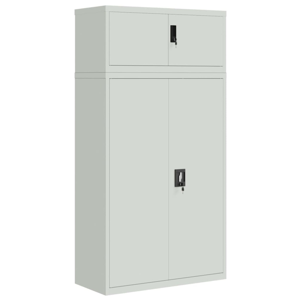 vidaXL Αρχειοθήκη Αν. Γκρι 90 x 40 x 180 εκ. Ατσάλινη