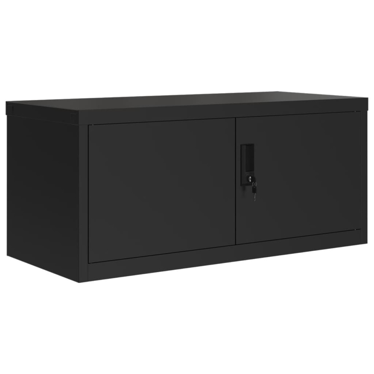 vidaXL Αρχειοθήκη Μαύρη 90 x 40 x 130 εκ. Ατσάλινη