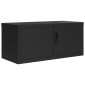vidaXL Αρχειοθήκη Μαύρη 90 x 40 x 130 εκ. Ατσάλινη