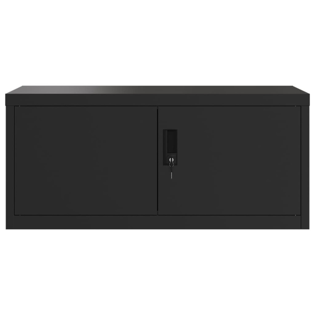 vidaXL Αρχειοθήκη Μαύρη 90 x 40 x 220 εκ. Ατσάλινη