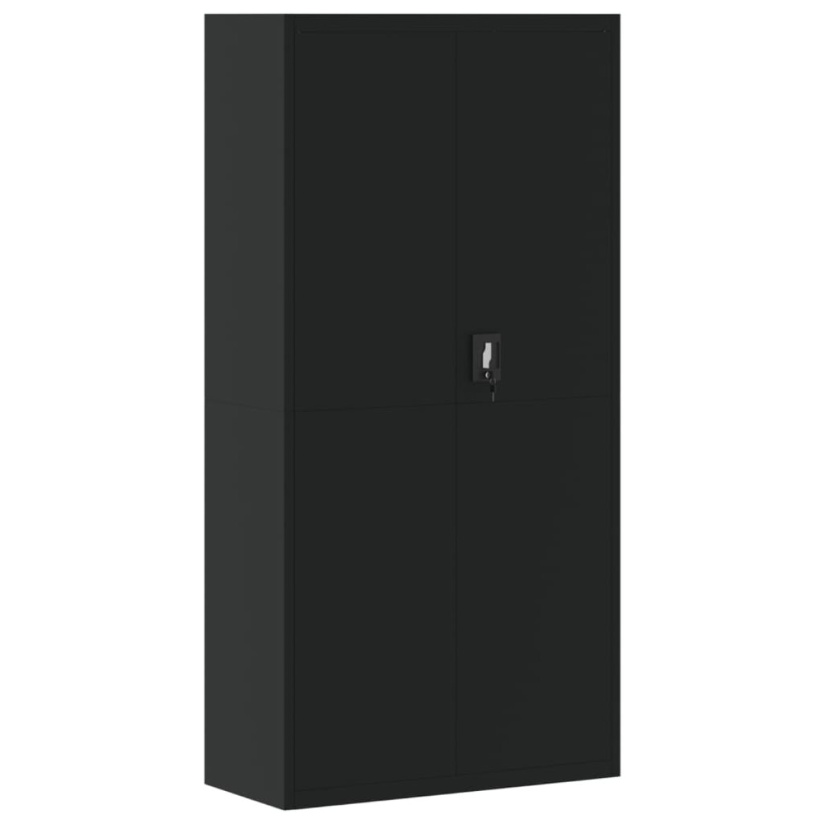 vidaXL Αρχειοθήκη Μαύρη 90 x 40 x 220 εκ. Ατσάλινη