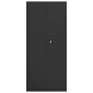 vidaXL Αρχειοθήκη Μαύρη 90 x 40 x 240 εκ. από Ατσάλι