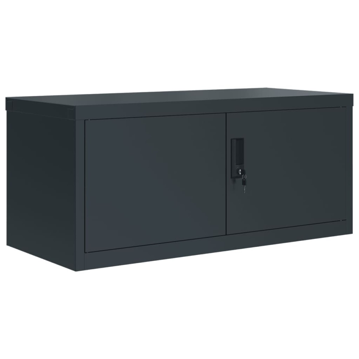 vidaXL Αρχειοθήκη Ανθρακί 90 x 40 x 130 εκ. Ατσάλινη