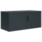 vidaXL Αρχειοθήκη Ανθρακί 90 x 40 x 130 εκ. Ατσάλινη