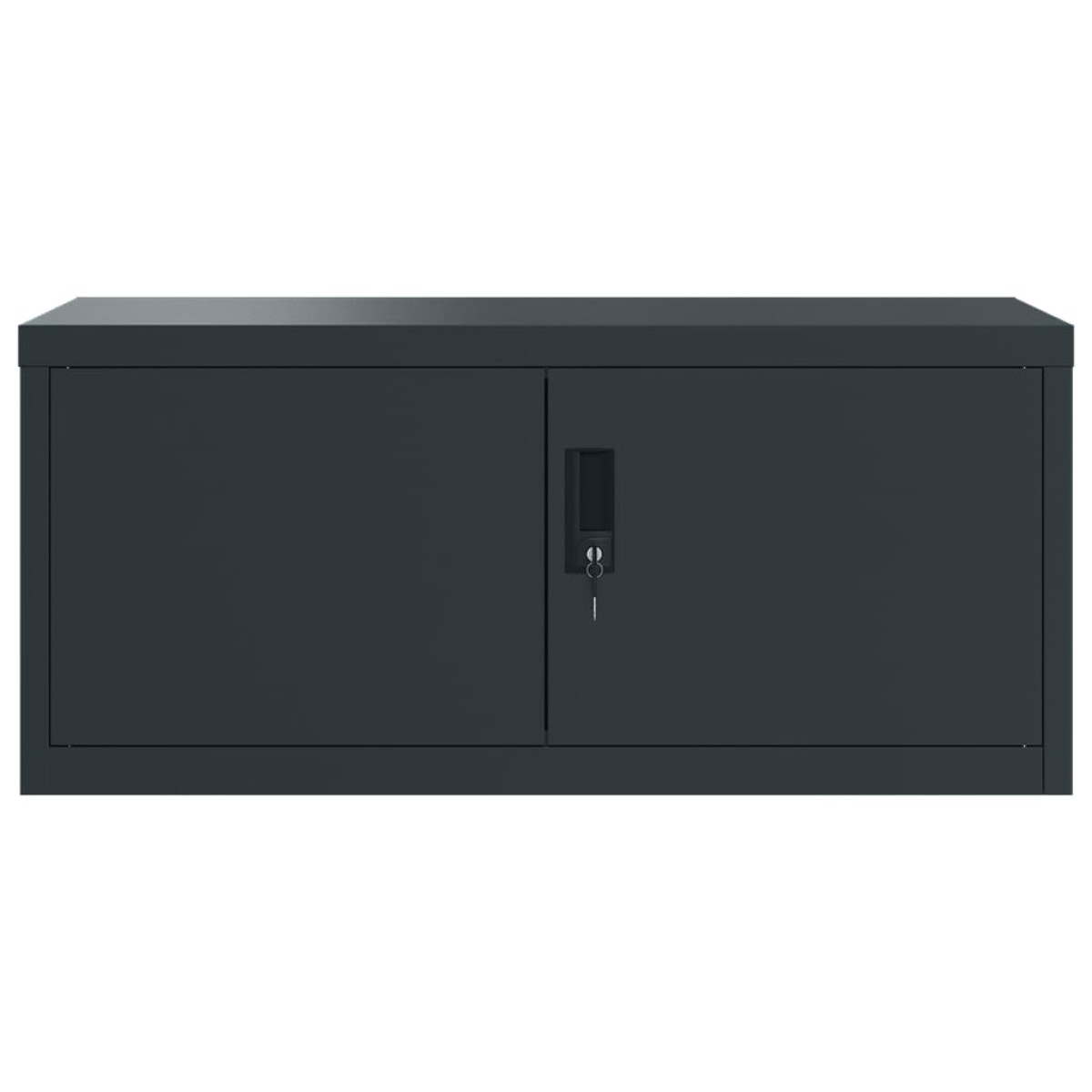 vidaXL Αρχειοθήκη Ανθρακί 90 x 40 x 130 εκ. Ατσάλινη
