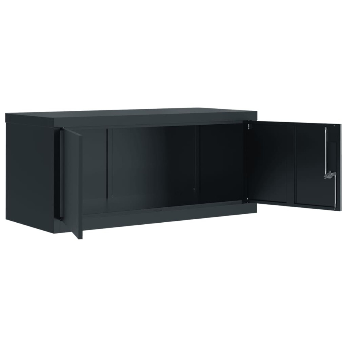 vidaXL Αρχειοθήκη Ανθρακί 90 x 40 x 130 εκ. Ατσάλινη