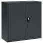 vidaXL Αρχειοθήκη Ανθρακί 90 x 40 x 130 εκ. Ατσάλινη
