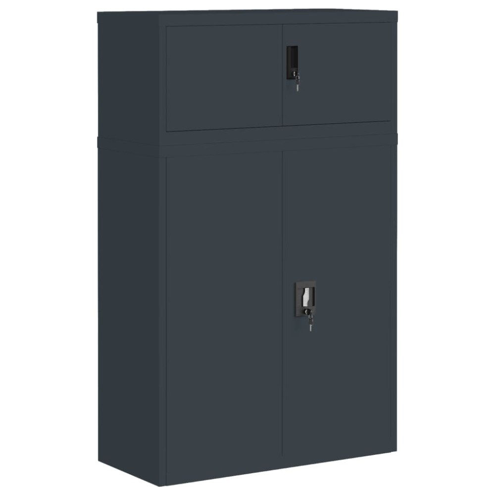 vidaXL Αρχειοθήκη Ανθρακί 90 x 40 x 145 εκ. Ατσάλινη