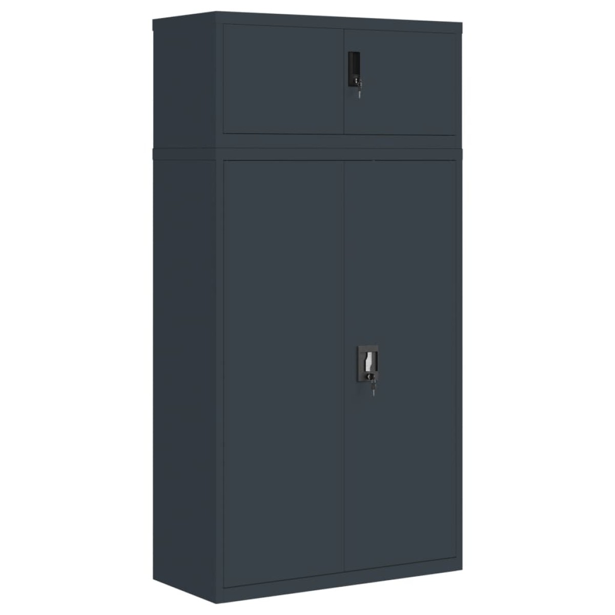 vidaXL Αρχειοθήκη Ανθρακί 90 x 40 x 180 εκ. Ατσάλινη