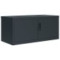 vidaXL Αρχειοθήκη Ανθρακί 90 x 40 x 220 εκ. Ατσάλινη