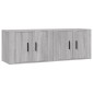 vidaXL Έπιπλα Τηλεόρασης Επιτοίχια 2 τεμ. Γκρι Sonoma 57x34,5x40 εκ.