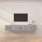 vidaXL Έπιπλα Τηλεόρασης Επιτοίχια 3 τεμ. Γκρι Sonoma 80x34,5x40 εκ.