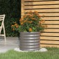 vidaXL Ζαρντινιέρα Γκρι 40x40x36 εκ. Ατσάλι με Ηλεκτρ. Βαφή Πούδρας