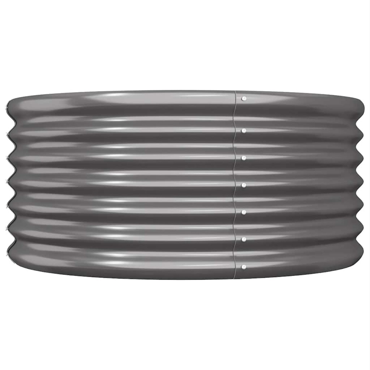 vidaXL Ζαρντινιέρα Ανθρακί 80x80x36 εκ. Ατσάλι με Ηλεκτρ. Βαφή Πούδρας
