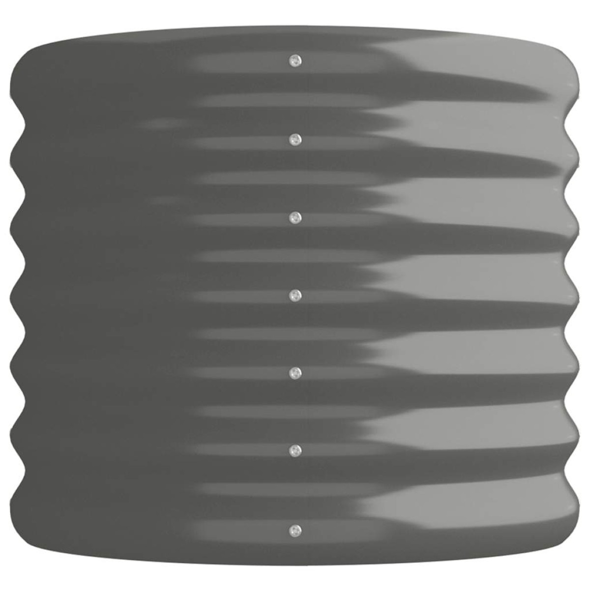 vidaXL Ζαρντινιέρα Γκρι 114x40x36 εκ. Ατσάλι με Ηλεκτρ. Βαφή Πούδρας