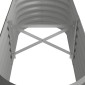 vidaXL Ζαρντινιέρα Γκρι 114x40x36 εκ. Ατσάλι με Ηλεκτρ. Βαφή Πούδρας