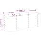 vidaXL Ζαρντινιέρα Ανθρακί 114x40x36 εκ Ατσάλι με Ηλεκτρ. Βαφή Πούδρας