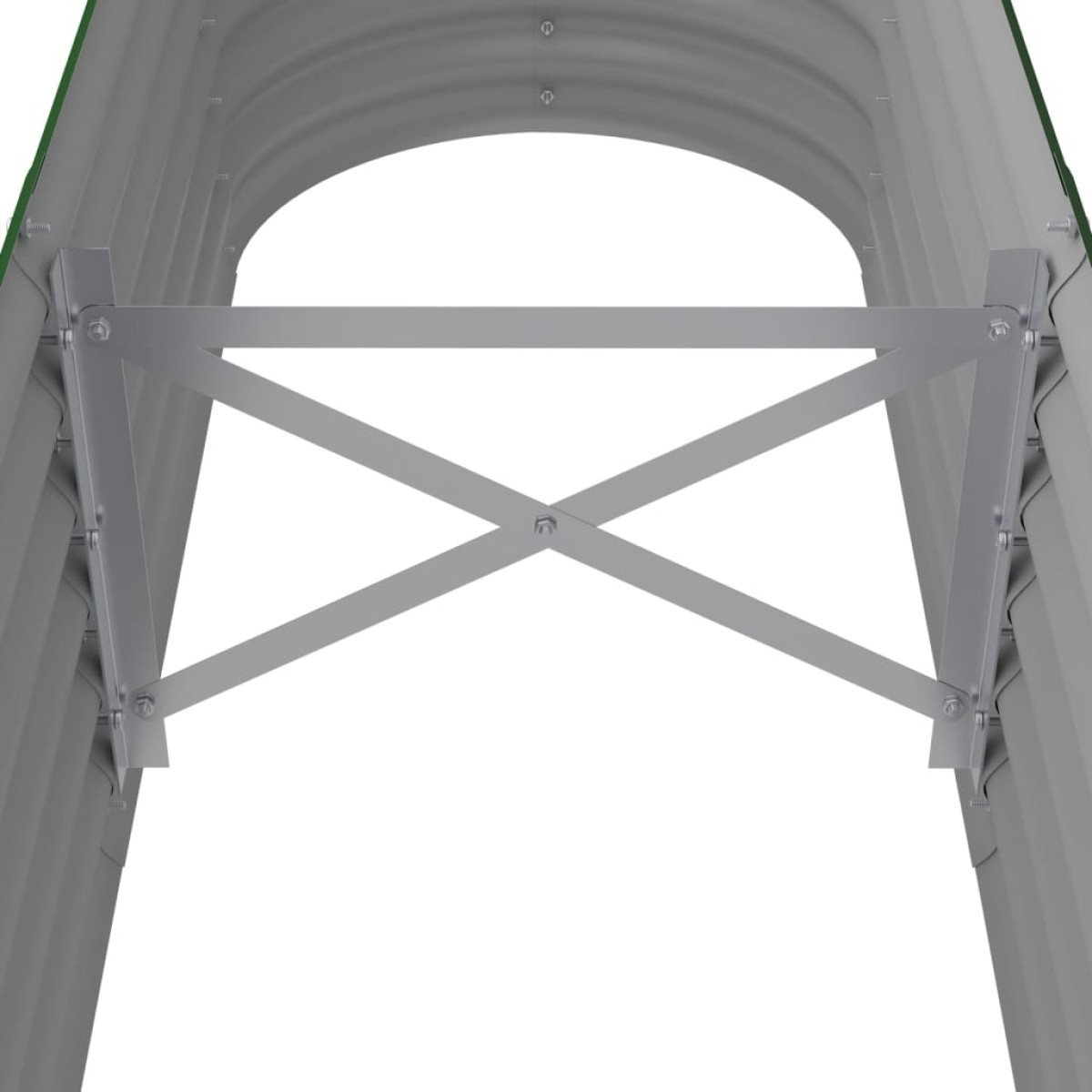 vidaXL Ζαρντινιέρα Πράσινη 152x40x36 εκ Ατσάλι με Ηλεκτρ. Βαφή Πούδρας