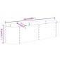 vidaXL Ζαρντινιέρα Πράσινη 152x40x36 εκ Ατσάλι με Ηλεκτρ. Βαφή Πούδρας