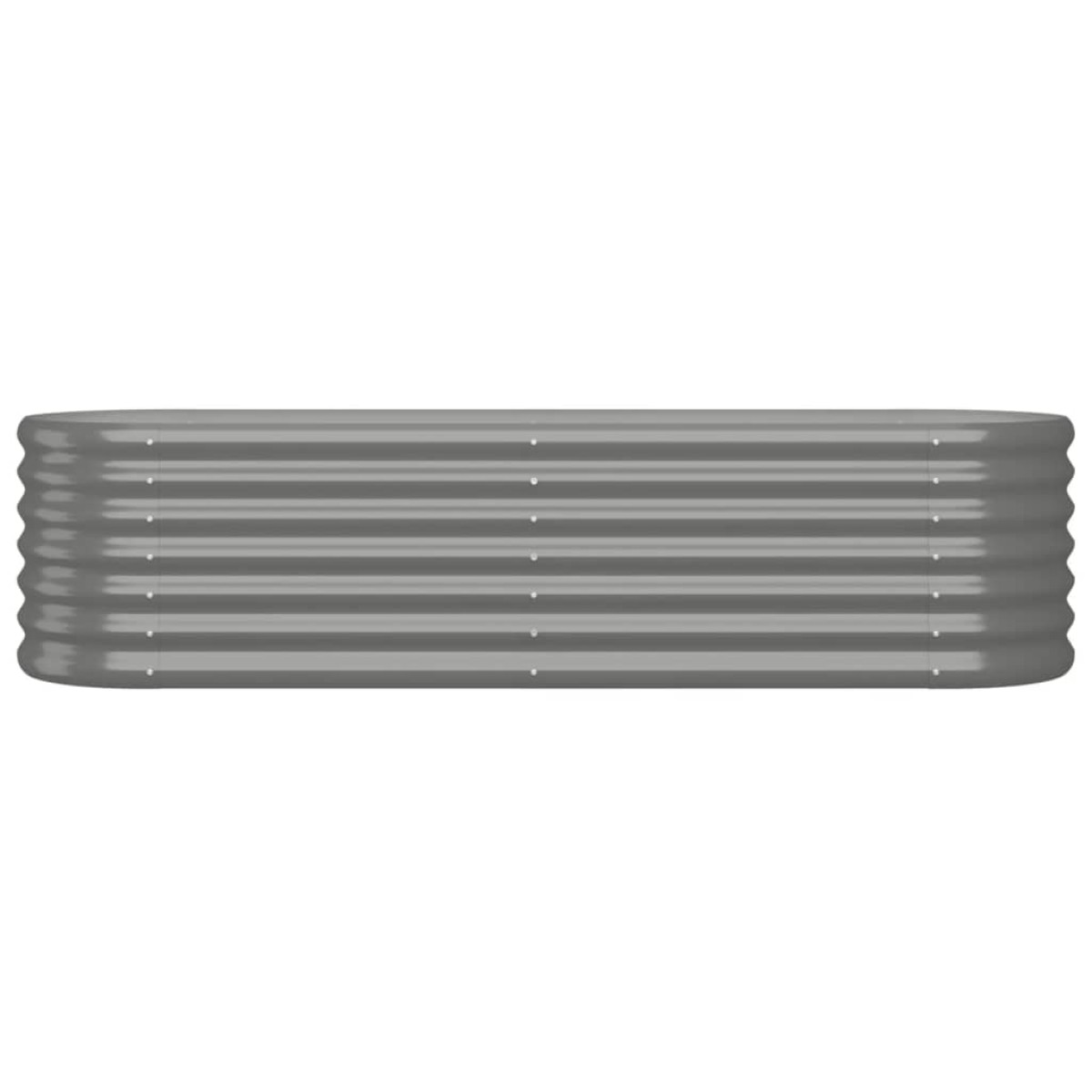 vidaXL Ζαρντινιέρα Γκρι 152x40x36 εκ. Ατσάλι με Ηλεκτρ. Βαφή Πούδρας