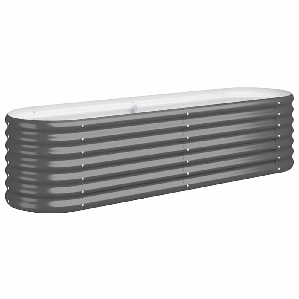 vidaXL Ζαρντινιέρα Ανθρακί 152x40x36 εκ Γαλβανισμένος χάλυβας