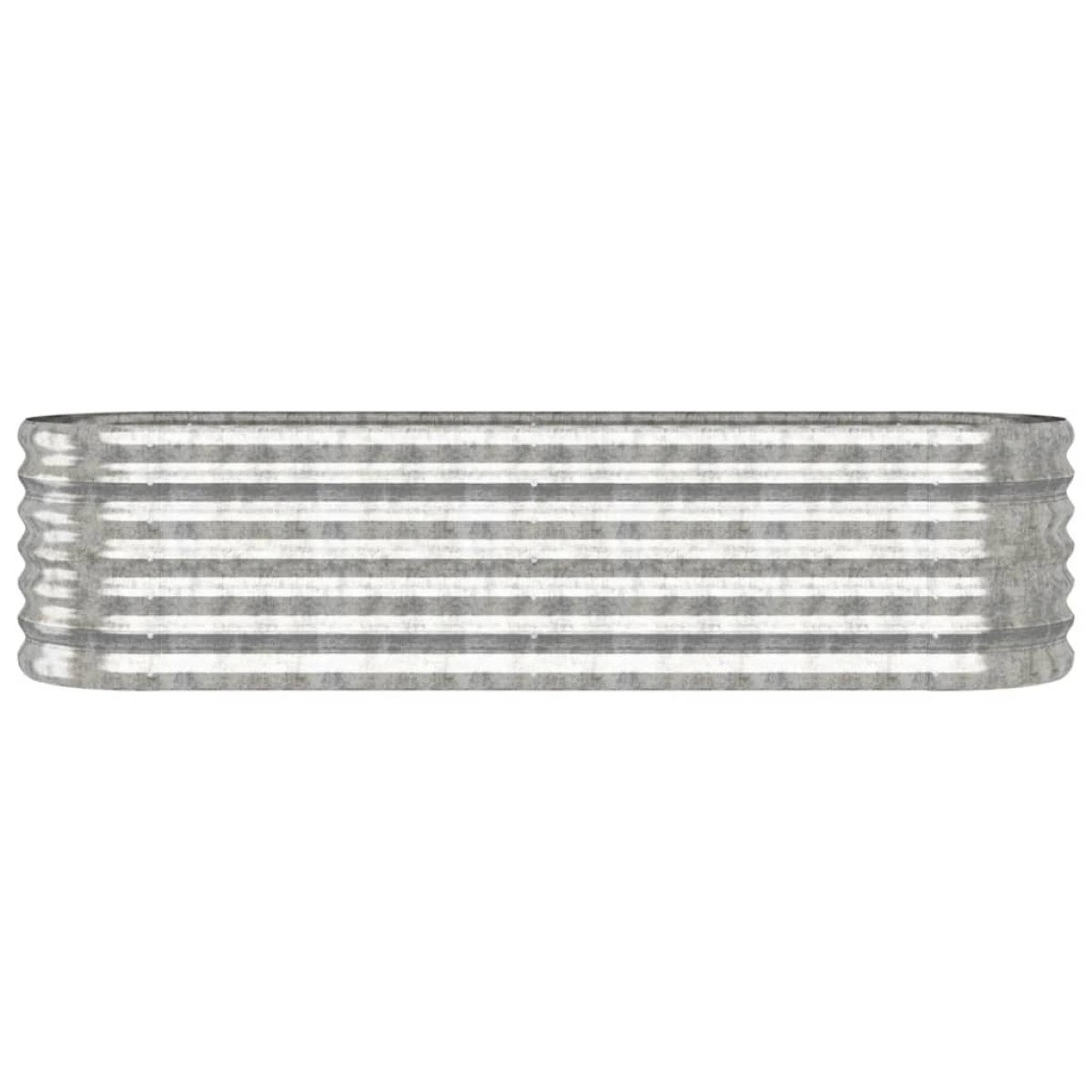 vidaXL Ζαρντινιέρα Ασημί 152x40x36 εκ. Ατσάλι με Ηλεκτρ. Βαφή Πούδρας
