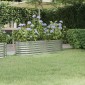 vidaXL Ζαρντινιέρα Ασημί 152x40x36 εκ. Ατσάλι με Ηλεκτρ. Βαφή Πούδρας