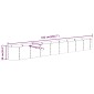 vidaXL Ζαρντινιέρα Γκρι 332x40x36 εκ. Ατσάλι με Ηλεκτρ. Βαφή Πούδρας