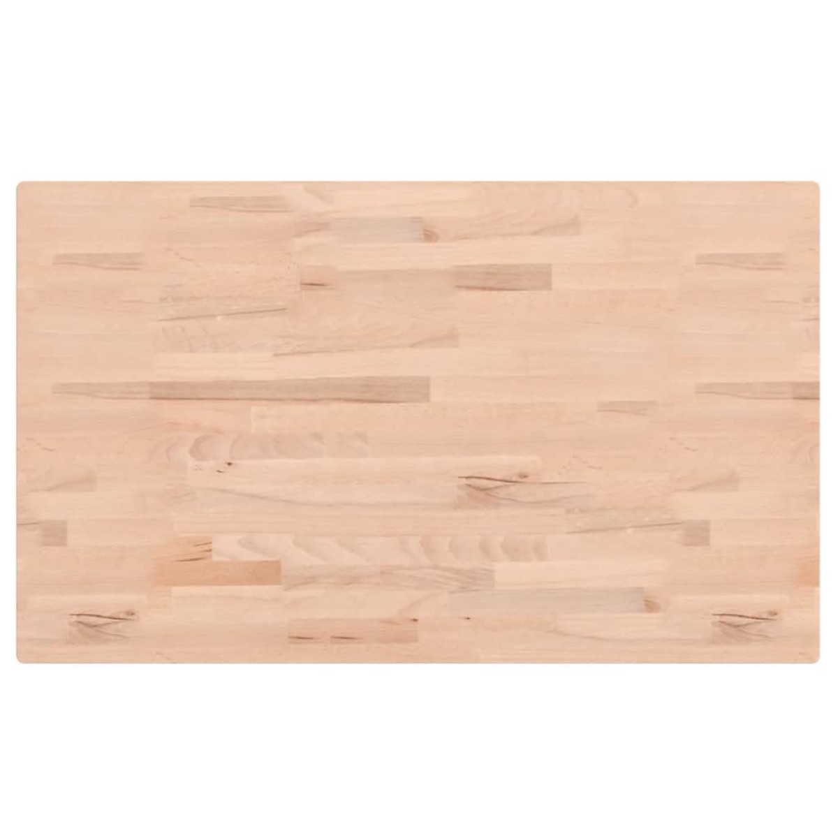 vidaXL Επιφάνεια Τραπεζιού Ορθογώνια 100x60x1,5 εκ. Μασίφ Ξύλο Οξιάς