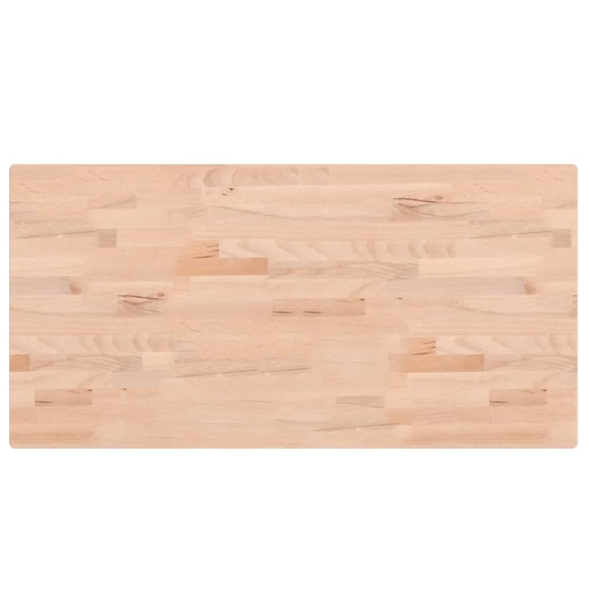 vidaXL Επιφάνεια Τραπεζιού Ορθογώνια 100x50x2,5 εκ. Μασίφ Ξύλο Οξιάς