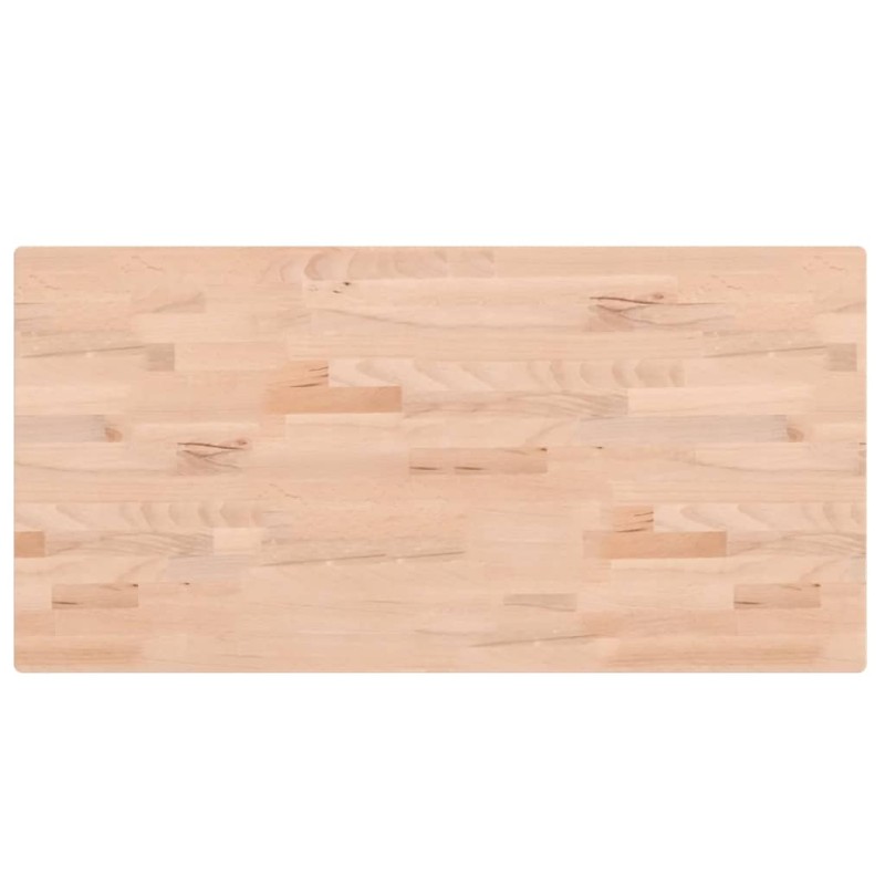vidaXL Επιφάνεια Τραπεζιού Ορθογώνια 100x50x2,5 εκ. Μασίφ Ξύλο Οξιάς