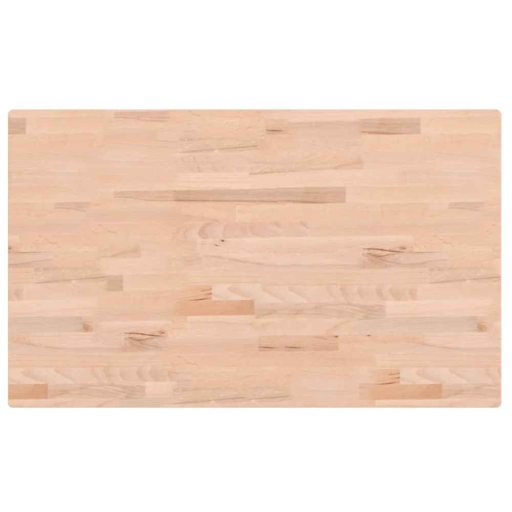 vidaXL Επιφάνεια Τραπεζιού Ορθογώνια 100x60x2,5 εκ. Μασίφ Ξύλο Οξιάς