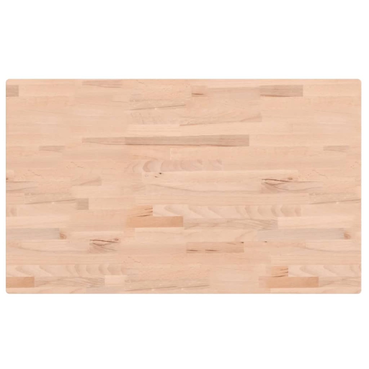 vidaXL Επιφάνεια Τραπεζιού Ορθογώνια 100x60x2,5 εκ. Μασίφ Ξύλο Οξιάς