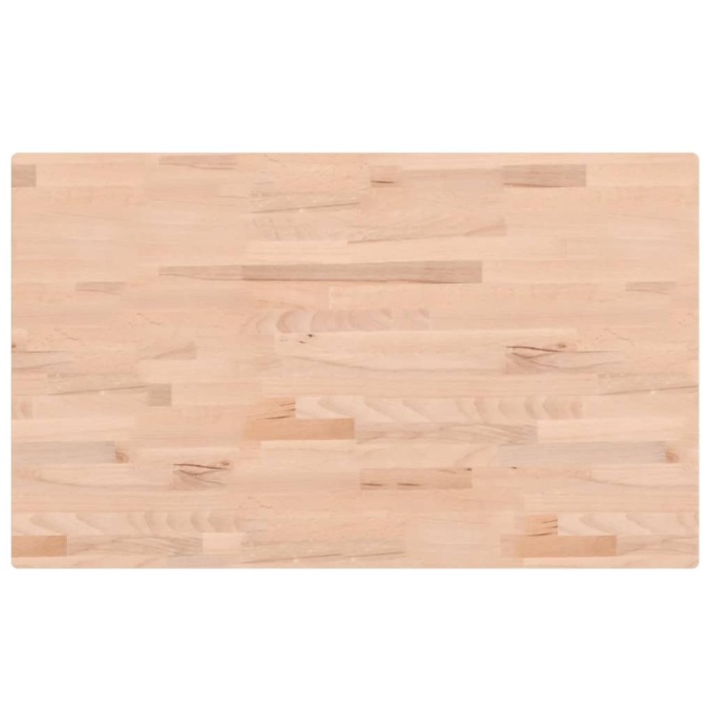 vidaXL Επιφάνεια Τραπεζιού Ορθογώνια 100x60x2,5 εκ. Μασίφ Ξύλο Οξιάς
