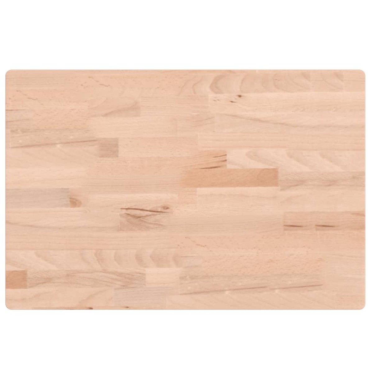 vidaXL Επιφάνεια Τραπεζιού Ορθογώνια 60x40x4 εκ. Μασίφ Ξύλο Οξιάς
