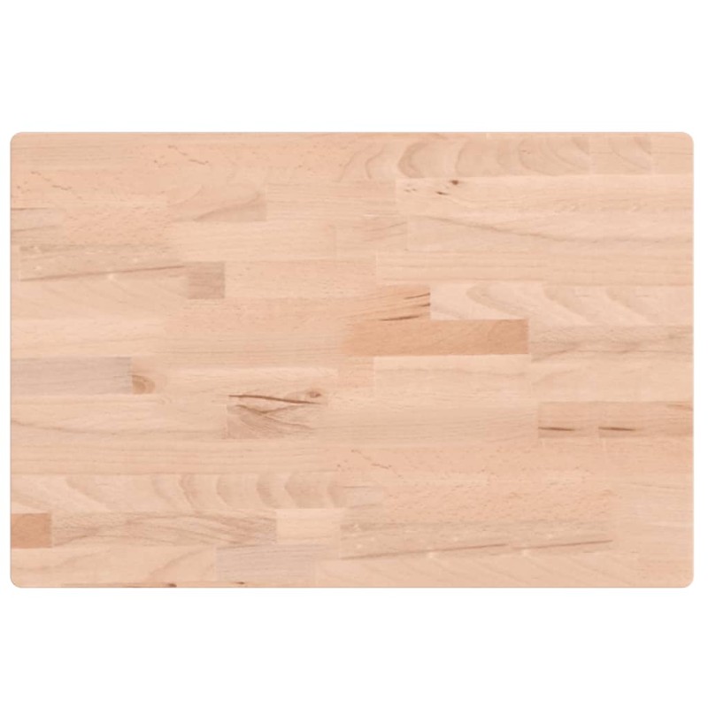 vidaXL Επιφάνεια Τραπεζιού Ορθογώνια 60x40x4 εκ. Μασίφ Ξύλο Οξιάς