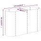 vidaXL Ζαρντινιέρα Γκρι 114x40x68 εκ. Ατσάλι με Ηλεκτρ. Βαφή Πούδρας