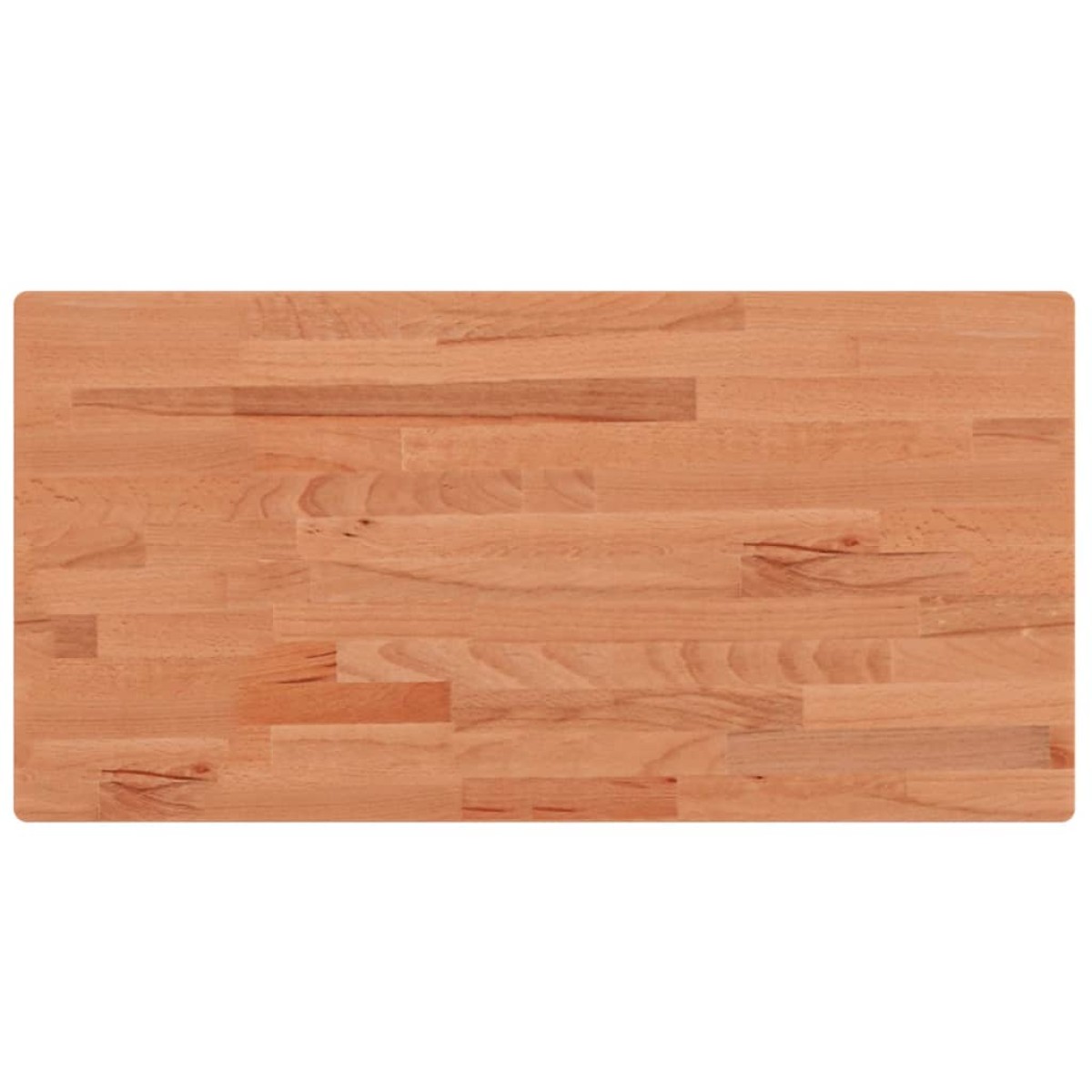 vidaXL Επιφάνεια Τραπεζιού Ορθογώνια 100x50x1,5 εκ. Μασίφ Ξύλο Οξιάς