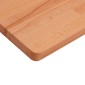 vidaXL Επιφάνεια Τραπεζιού Ορθογώνια 60x40x1,5 εκ. Μασίφ Ξύλο Οξιάς