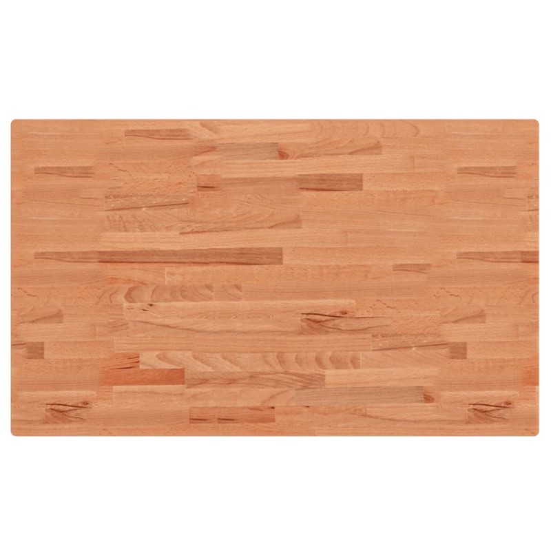 vidaXL Επιφάνεια Τραπεζιού Ορθογώνια 100x60x1,5 εκ. Μασίφ Ξύλο Οξιάς