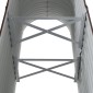vidaXL Ζαρντινιέρα Καφέ 114x40x68 εκ. Ατσάλι με Ηλεκτρ. Βαφή Πούδρας